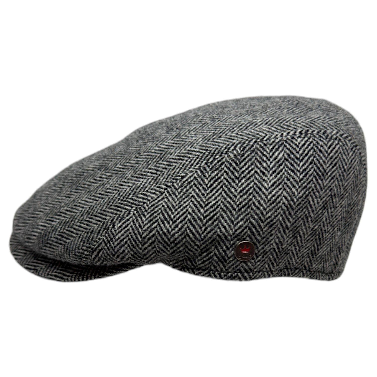 Balke Jackson Ear-Flap Cap – Herringbone Shetland Grey