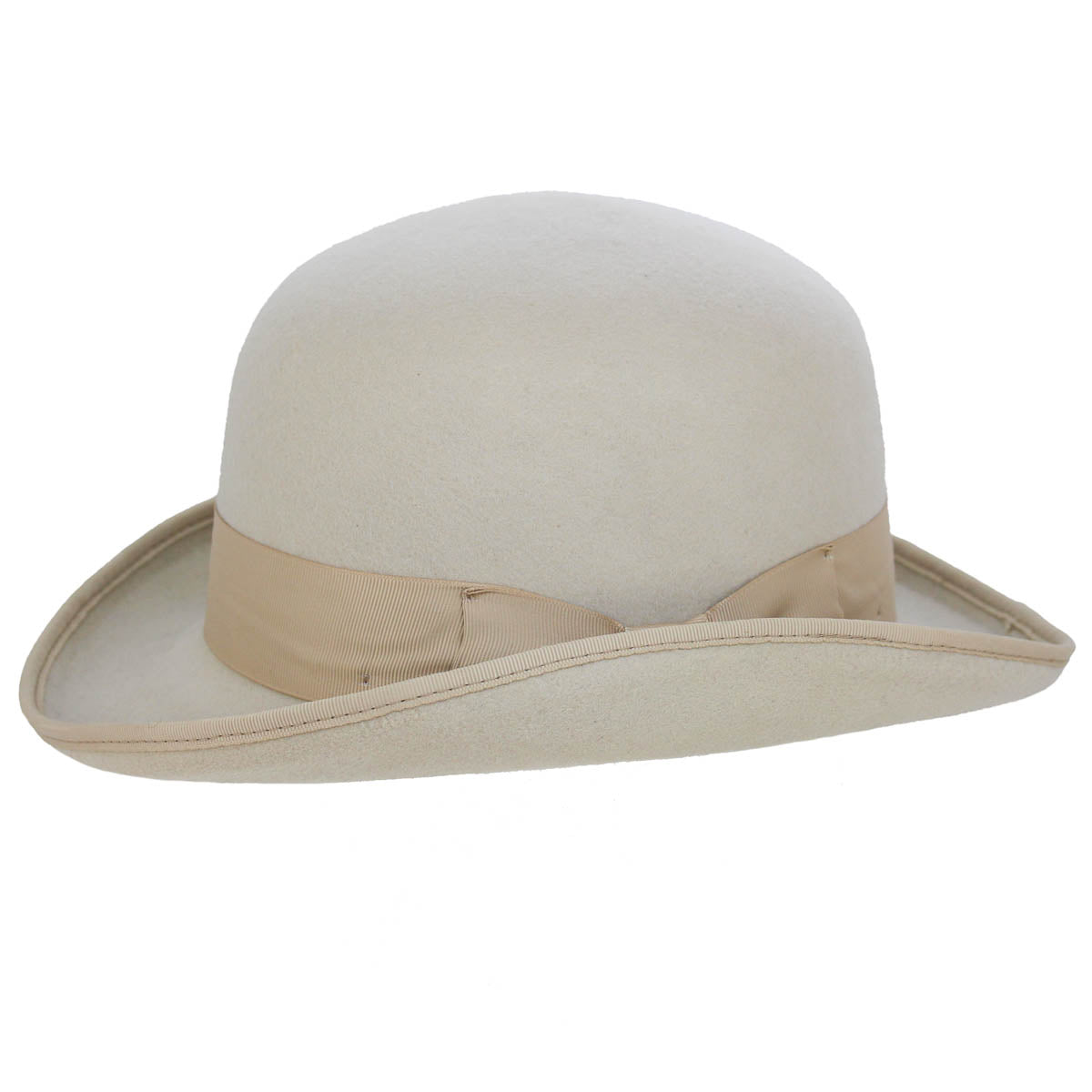 Beige bowler hat online